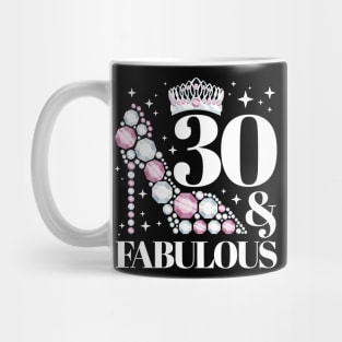 30 & Fabulous Crown Sparkle Mug